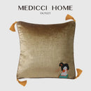 GobekUsa Chinoiserie Tang Dynasty Lady Embroidered Cushion Cover for Sofa