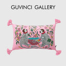 GobekUsa Chinoiserie Velvet Lumbar Pillow Cover 30x50cm