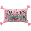 GobekUsa Chinoiserie Velvet Lumbar Pillow Cover 30x50cm