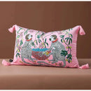 GobekUsa Chinoiserie Velvet Lumbar Pillow Cover 30x50cm