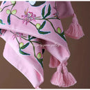 GobekUsa Chinoiserie Velvet Lumbar Pillow Cover 30x50cm
