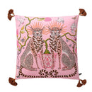 GobekUsa Chinoiserie Zebra & Peonies Cushion Cover with Tassels