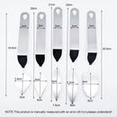 Stainless steel leaf knife fondant tool 5 piece kitchen set by Decorbites