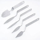 Stainless steel leaf knife fondant tool 5 piece kitchen set by Decorbites