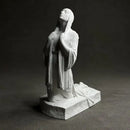 Artistic white marble christian pray sculpture living room decor by Decorbites