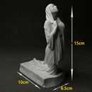 Artistic white marble christian pray sculpture living room decor by Decorbites