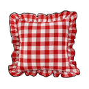 Red & green christmas bow patchwork velvet pillow set living room by Decorbites