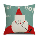 Red reindeer christmas cartoon animal linen pillowcase bedroom decor by Decorbites