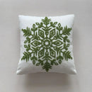 White plush christmas cartoon embroidered pillow covers living room by Decorbites