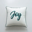 Festive cartoon letter embroidered pillow cover living room decor by Decorbites