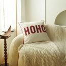 Festive cartoon letter embroidered pillow cover living room decor by Decorbites