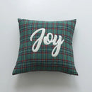 Festive cartoon letter embroidered pillow cover living room decor by Decorbites