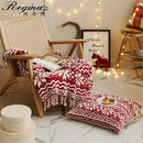 GobekUsa Christmas Chunky Knit Blanket - Cozy Microfiber with Tufted Knitted Design and Fringes