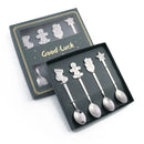 Festive gold christmas coffee spoons – dining room holiday cutlery set by Decorbites