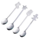 Festive gold christmas coffee spoons – dining room holiday cutlery set by Decorbites