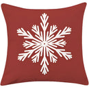 Red plaid christmas cotton linen pillowcases living room deer decor by Decorbites