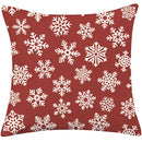 Red plaid christmas cotton linen pillowcases living room deer decor by Decorbites