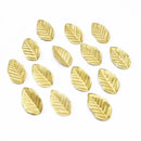 Gold embossed christmas crafts silk leaf living room decor by Decorbites
