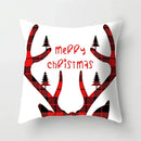 Festive red & white plaid christmas cushion cover living room decor by Decorbites