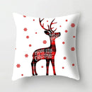 Festive red & white plaid christmas cushion cover living room decor by Decorbites