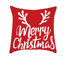 Festive red & white plaid christmas cushion cover living room decor by Decorbites