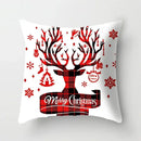 Festive red & white plaid christmas cushion cover living room decor by Decorbites