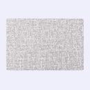 Elegant beige scalloped linen christmas decor placemat dining room by Decorbites