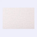 Elegant beige scalloped linen christmas decor placemat dining room by Decorbites