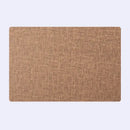 Elegant beige scalloped linen christmas decor placemat dining room by Decorbites