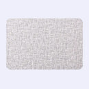 Elegant beige scalloped linen christmas decor placemat dining room by Decorbites