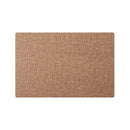Elegant beige scalloped linen christmas decor placemat dining room by Decorbites