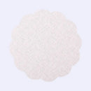 Elegant beige scalloped linen christmas decor placemat dining room by Decorbites