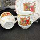 GobekUsa Christmas Dinnerware Set: Plates, Tray, Mugs, Bowls, and Dishes