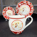 GobekUsa Christmas Dinnerware Set: Plates, Tray, Mugs, Bowls, and Dishes