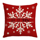 Red and white christmas elk letter pillowcase living room decor by Decorbites