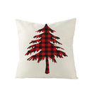 Red and white christmas elk letter pillowcase living room decor by Decorbites