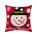 Red snowflake embroidered cushion cover living room velvet pillow by Decorbites