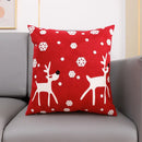 Decorbites christmas embroidery cushion cover white & red living room by Decorbites