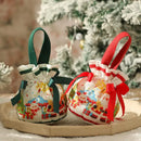 Green santa claus drawstring christmas eve apple bag for bedroom by Decorbites