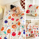 GobekUsa Christmas Flannel Blanket - Soft & Cozy Cartoon Shawl for Home & Office