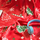 GobekUsa Christmas Flannel Blanket - Soft & Cozy Cartoon Shawl for Home & Office