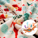 GobekUsa Christmas Flannel Blanket with Plush Ball - Multi-Functional Winter Shawl & Cushion
