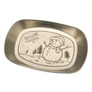 Metallic christmas fruit tray set – dining room holiday plates by Decorbites