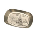 Metallic christmas fruit tray set – dining room holiday plates by Decorbites