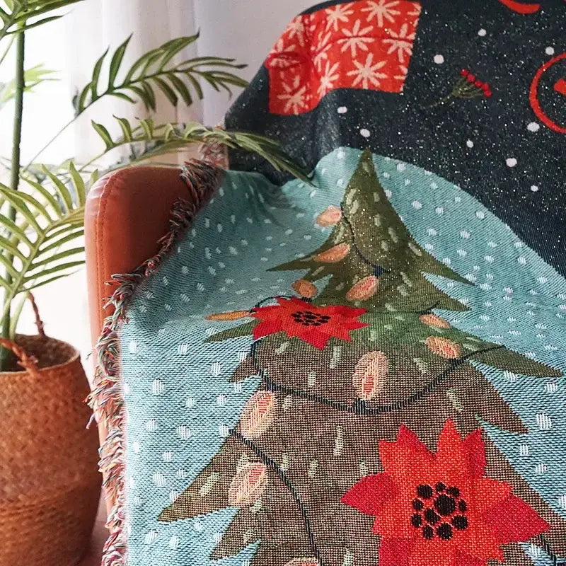 GobekUsa Christmas Holiday Sofa Blanket