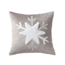 Christmas jacquard tree and snowflake pillow cover – living room decor by Decorbites