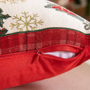 Christmas jacquard tree and snowflake pillow cover – living room decor by Decorbites