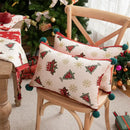 Christmas jacquard tree and snowflake pillow cover – living room decor by Decorbites