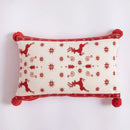 Christmas jacquard tree and snowflake pillow cover – living room decor by Decorbites