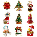 Christmas red & gold bow jewelry trinket box bedroom decor by Decorbites